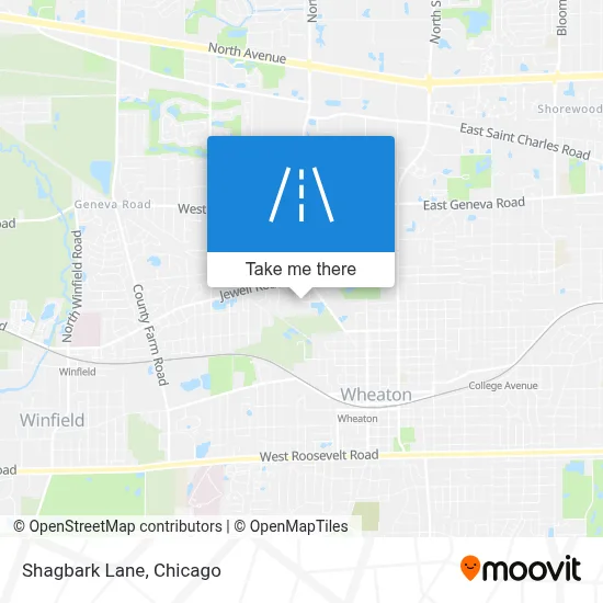 Shagbark Lane map