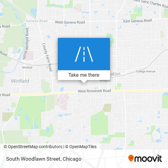 Mapa de South Woodlawn Street