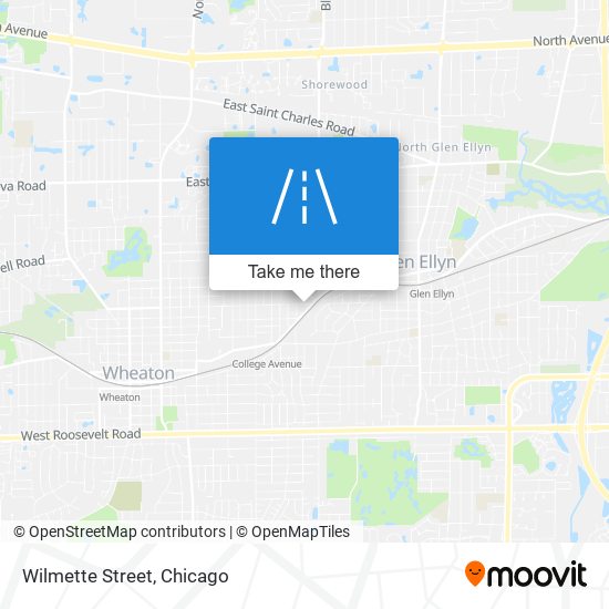 Wilmette Street map