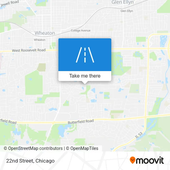 22nd Street map