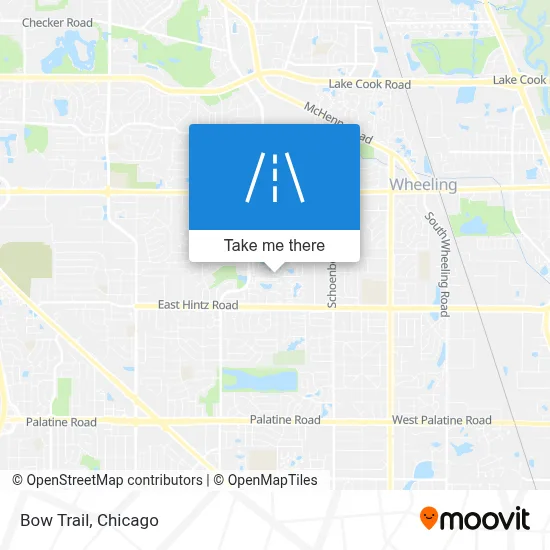 Bow Trail map