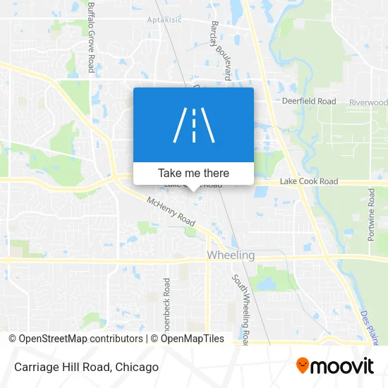 Carriage Hill Road map