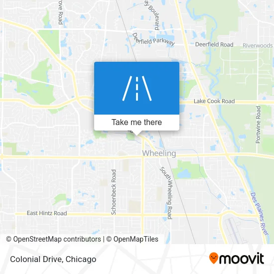 Colonial Drive map