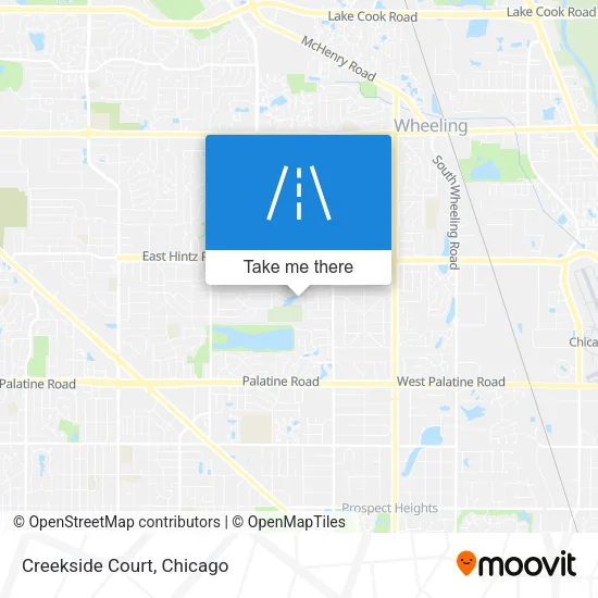 Creekside Court map