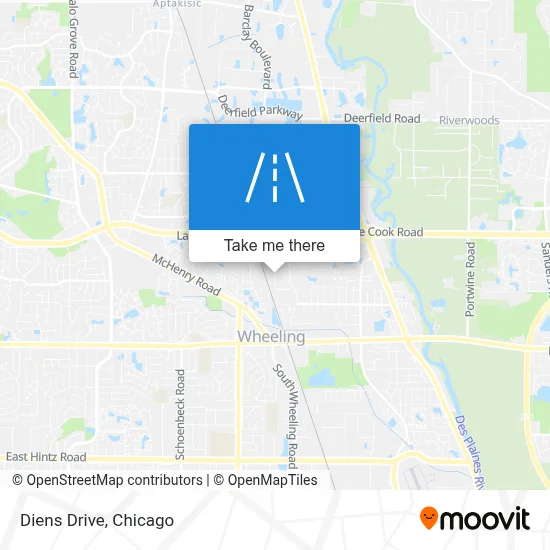 Diens Drive map