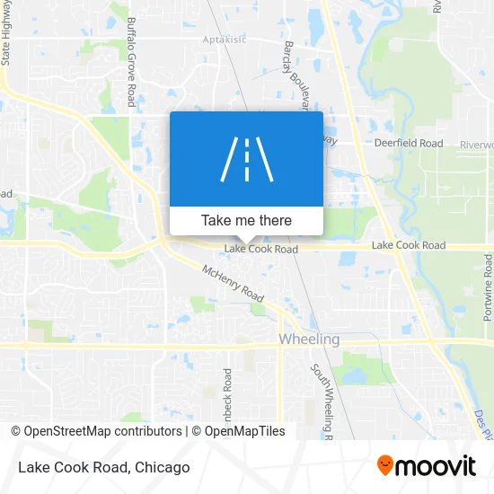 Lake Cook Road map