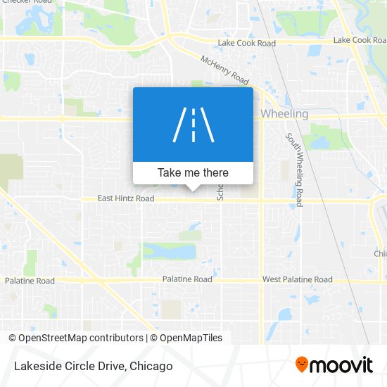 Lakeside Circle Drive map