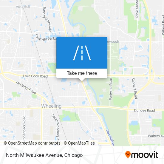 North Milwaukee Avenue map