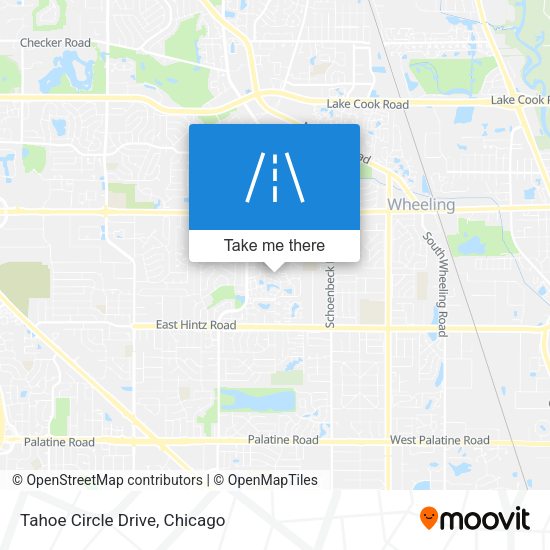 Tahoe Circle Drive map