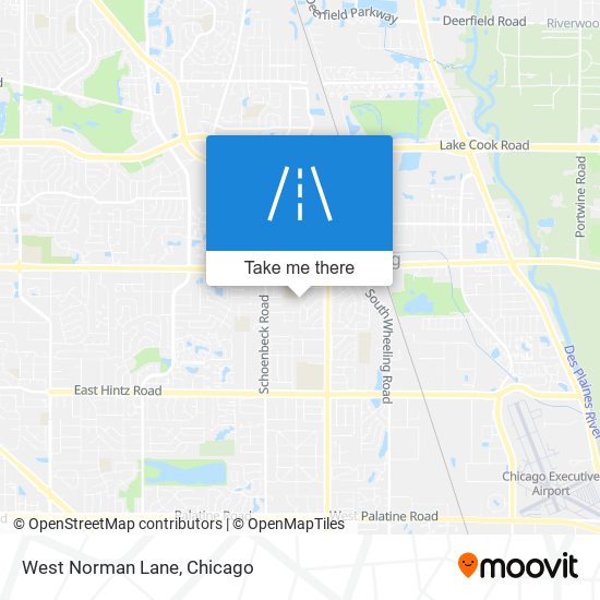 West Norman Lane map