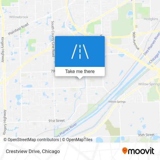 Crestview Drive map