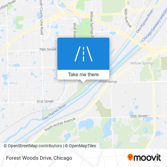 Forest Woods Drive map