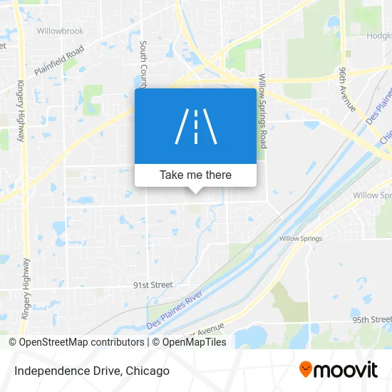 Independence Drive map