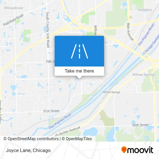 Joyce Lane map