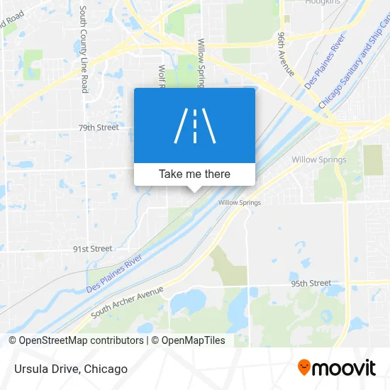 Ursula Drive map
