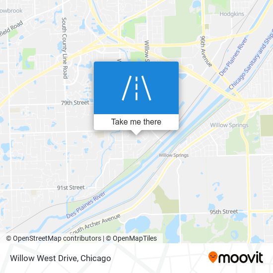 Mapa de Willow West Drive