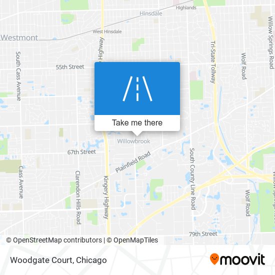 Mapa de Woodgate Court