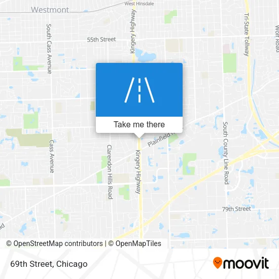 69th Street map