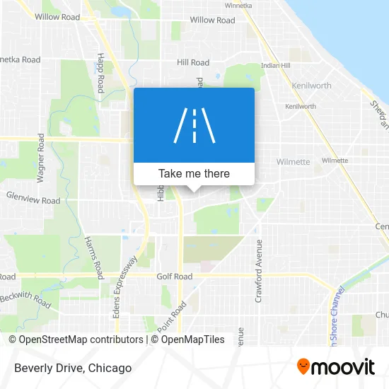 Beverly Drive map