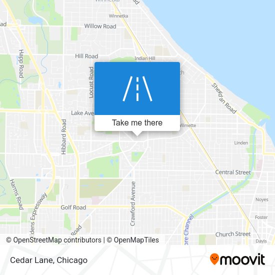 Mapa de Cedar Lane