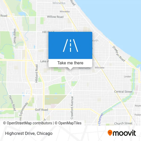 Highcrest Drive map