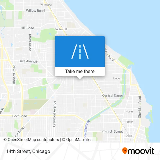 14th Street map