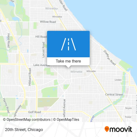 20th Street map