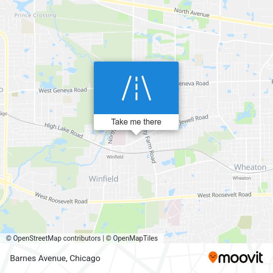 Mapa de Barnes Avenue