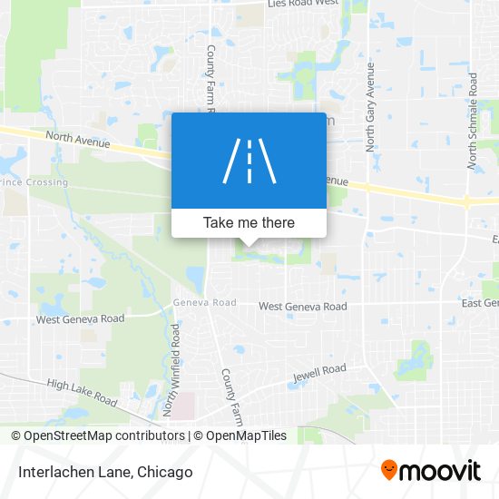 Interlachen Lane map