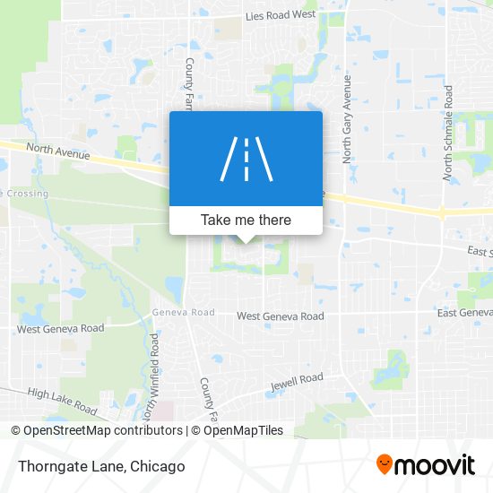 Thorngate Lane map