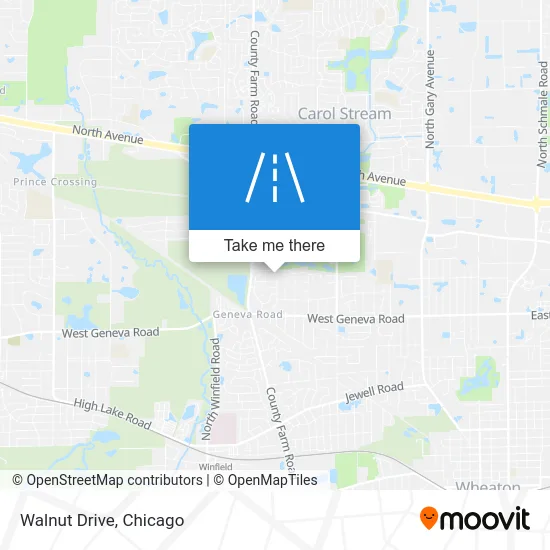 Walnut Drive map