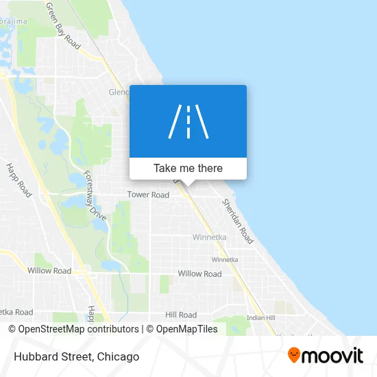 Hubbard Street map
