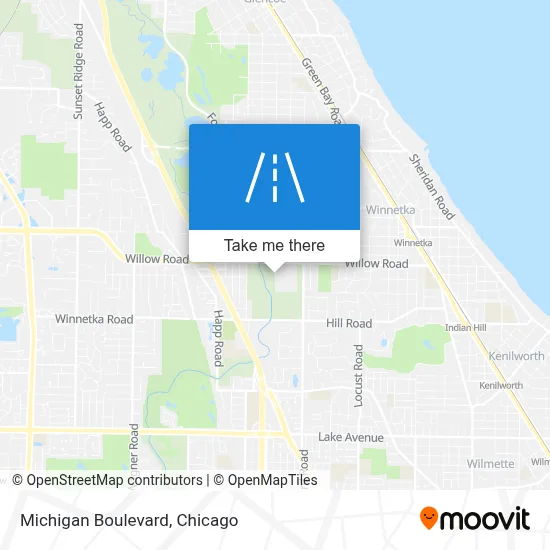 Michigan Boulevard map