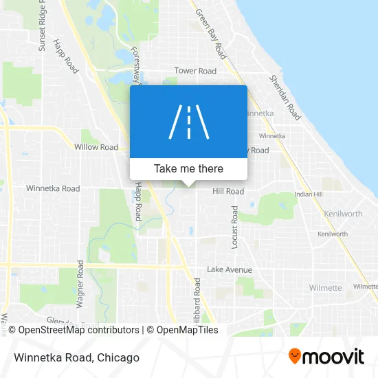Winnetka Road map