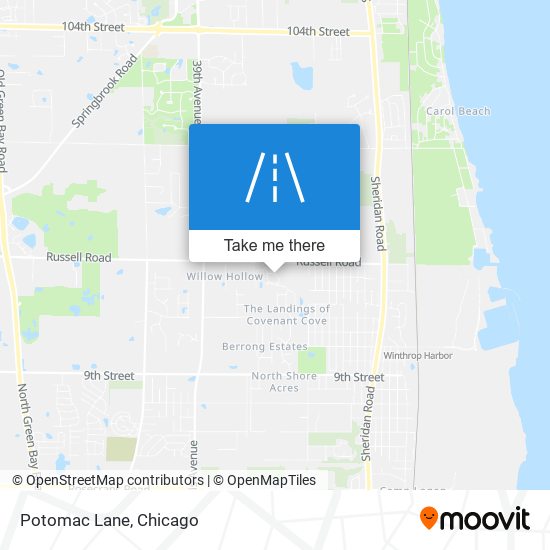 Potomac Lane map