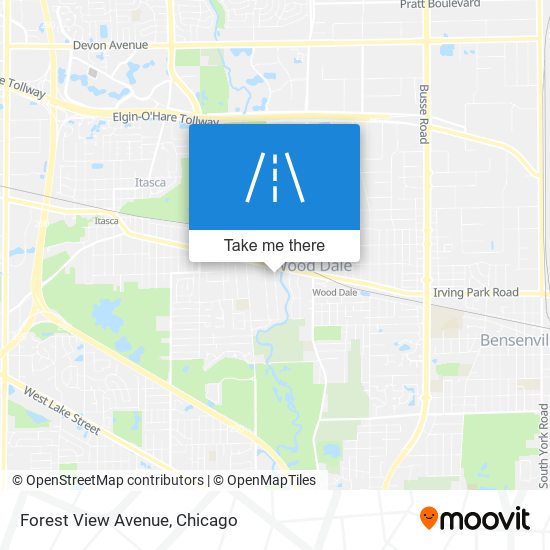 Forest View Avenue map