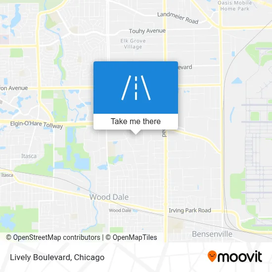 Lively Boulevard map