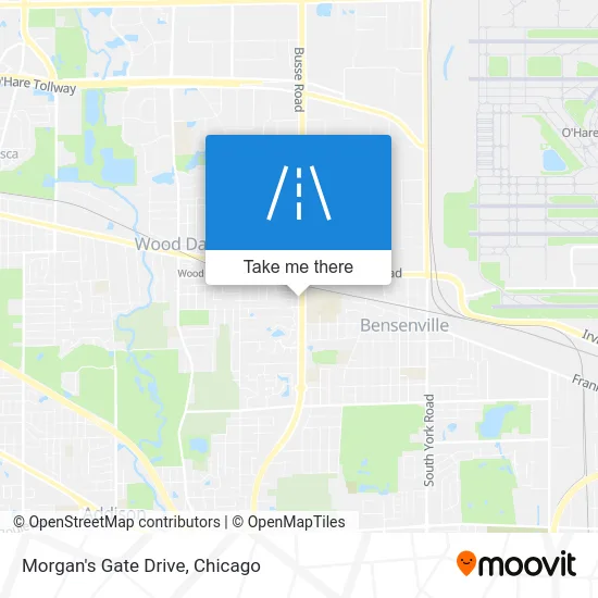 Morgan's Gate Drive map