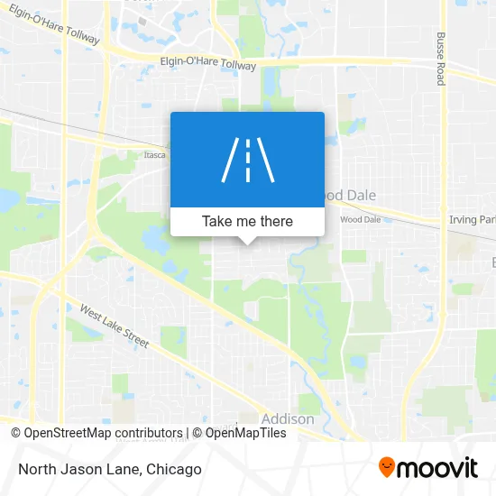 North Jason Lane map