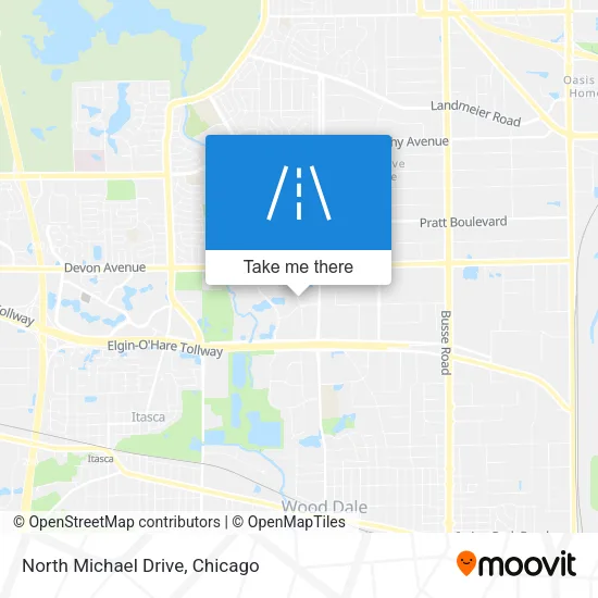 North Michael Drive map