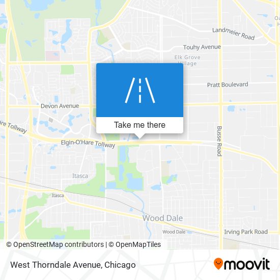 West Thorndale Avenue map