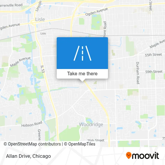 Allan Drive map