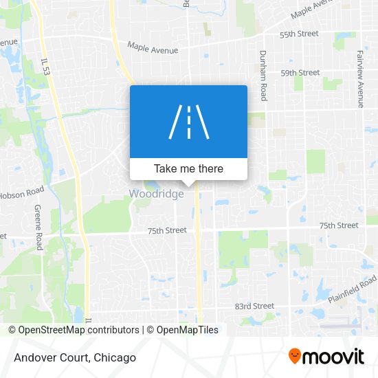 Mapa de Andover Court