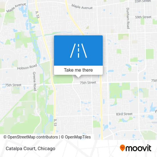 Catalpa Court map