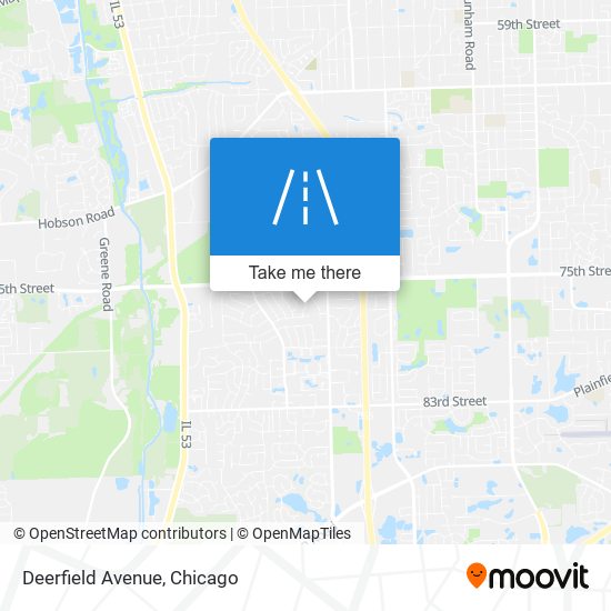 Deerfield Avenue map