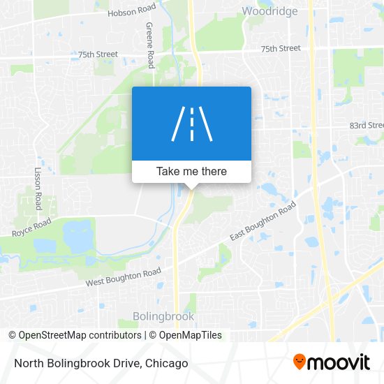 North Bolingbrook Drive map