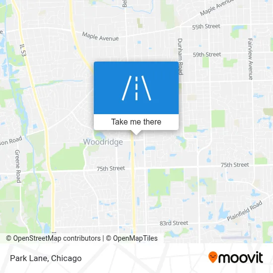 Park Lane map