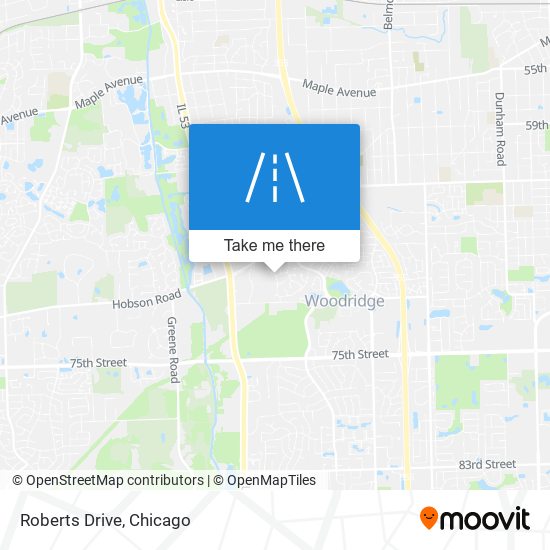 Roberts Drive map