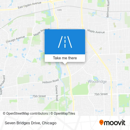 Seven Bridges Drive map