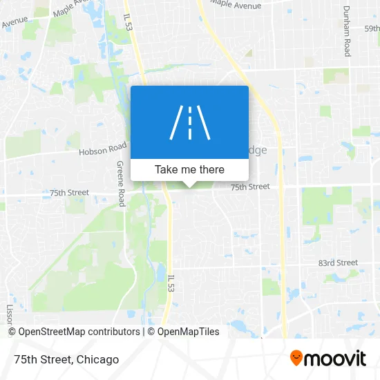 75th Street map